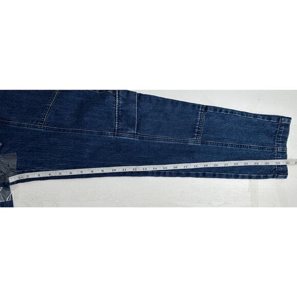 J Brand New! Athena Utility Tie Waist Jeans Blue Dark Wash Casual Stretch 26 - Picture 15 of 16